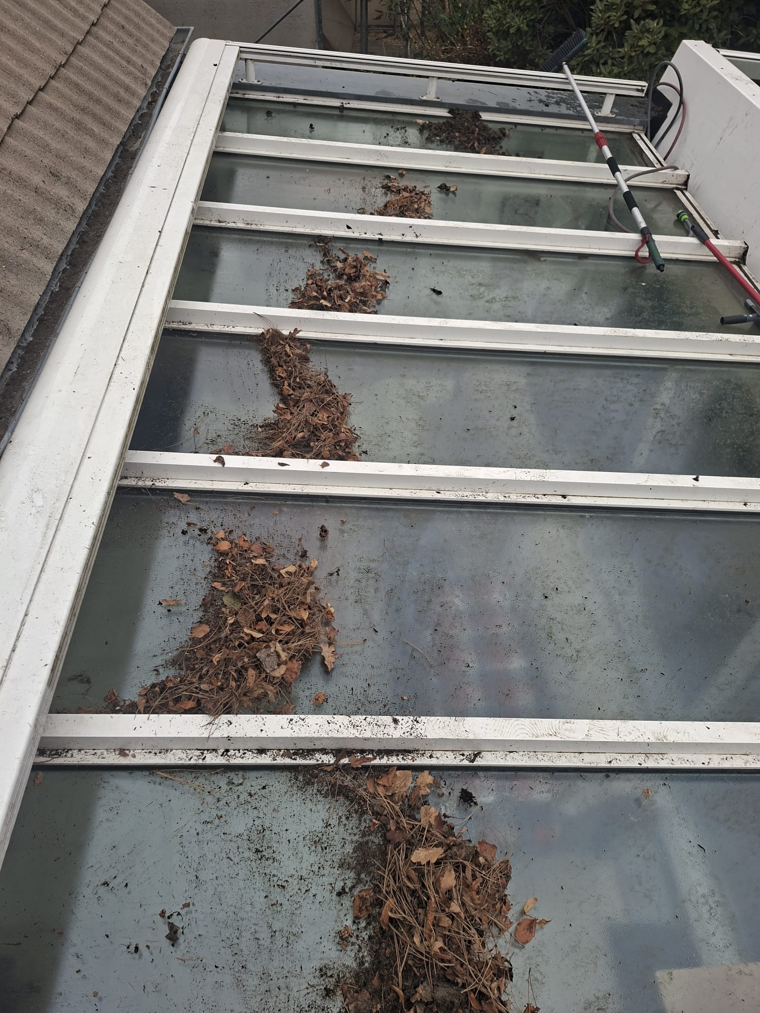 vor und nach der Reinigung durch Sb Gebauderainige